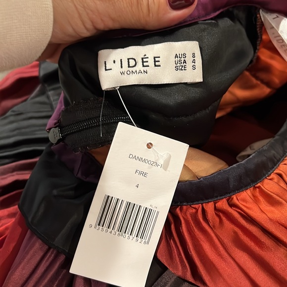 L’Idee Les Elements Danse Halter MiniDress size 4 NWT - Picture 10 of 11